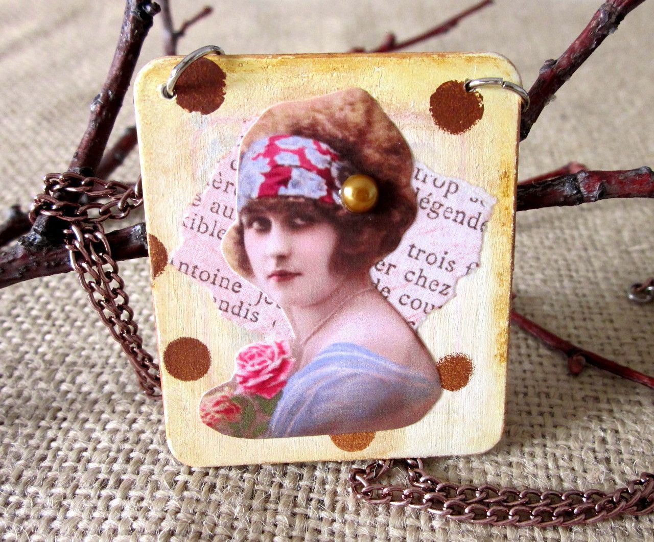 Altered Memory Game Pendant