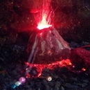 Aquarium Volcano Ornament