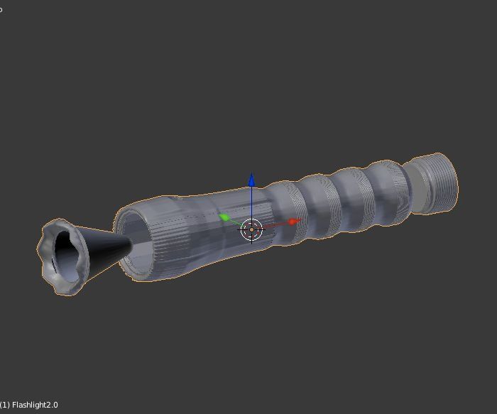 Designing a 3D Printable Flashlight Body in Blender