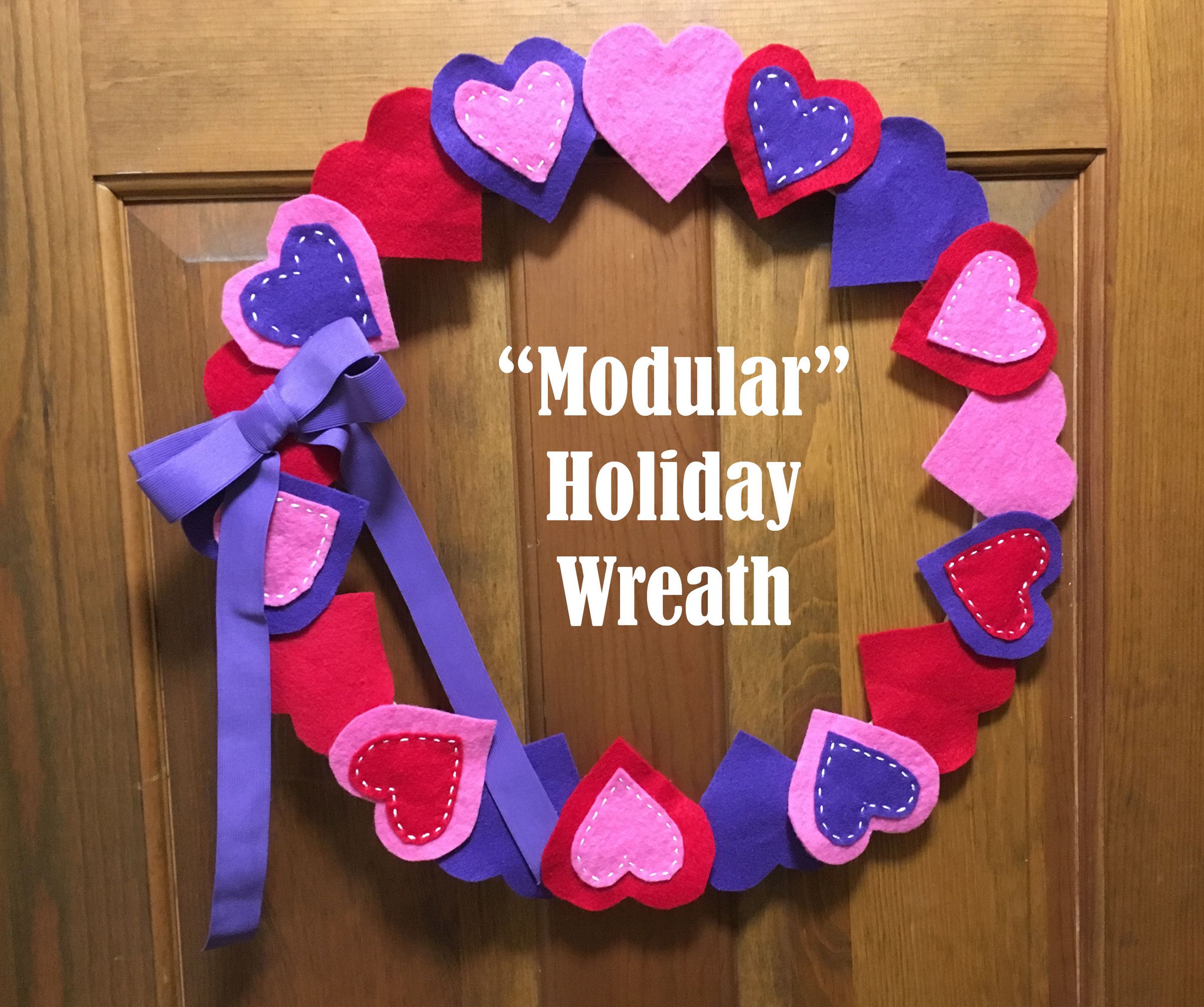 "Modular" Holiday Wreath