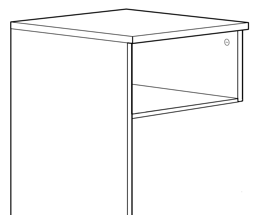 BRIMNES Perfect Nightstand