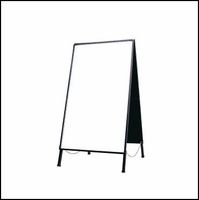 A Frame Sign Promotes Business Branding Statement