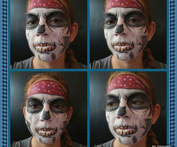 Pirate Skull Face Paint
