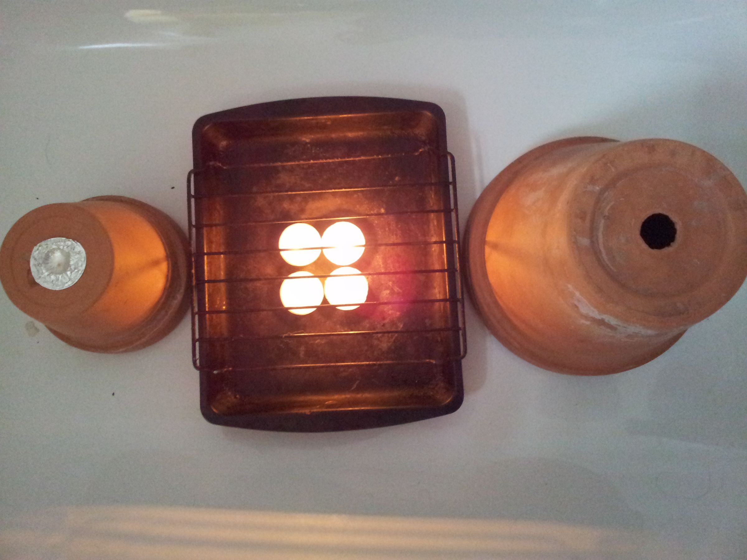 Flower Pots & Tea Lights Heater 4 Steps Instructables