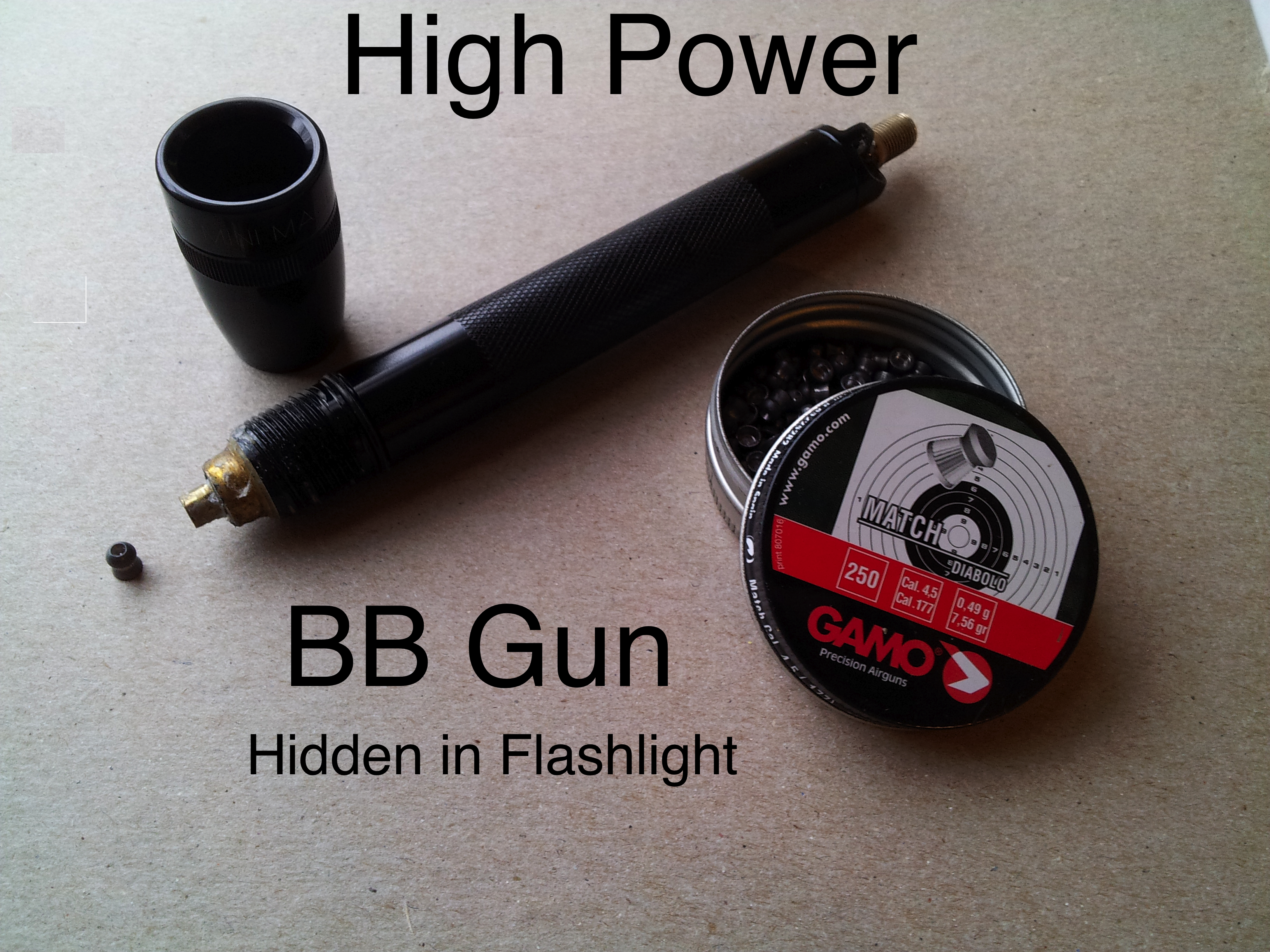 Flashlight Air Gun (Can break Sound Barrier)