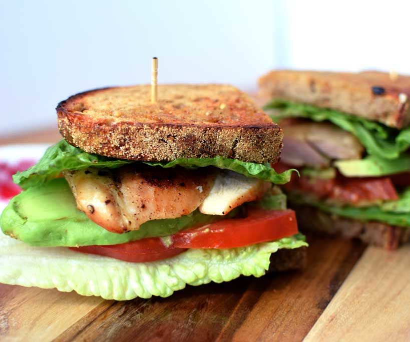 Gourmet Chicken Avocado Lettuce and Tomato (A.L.T.) Sandwich