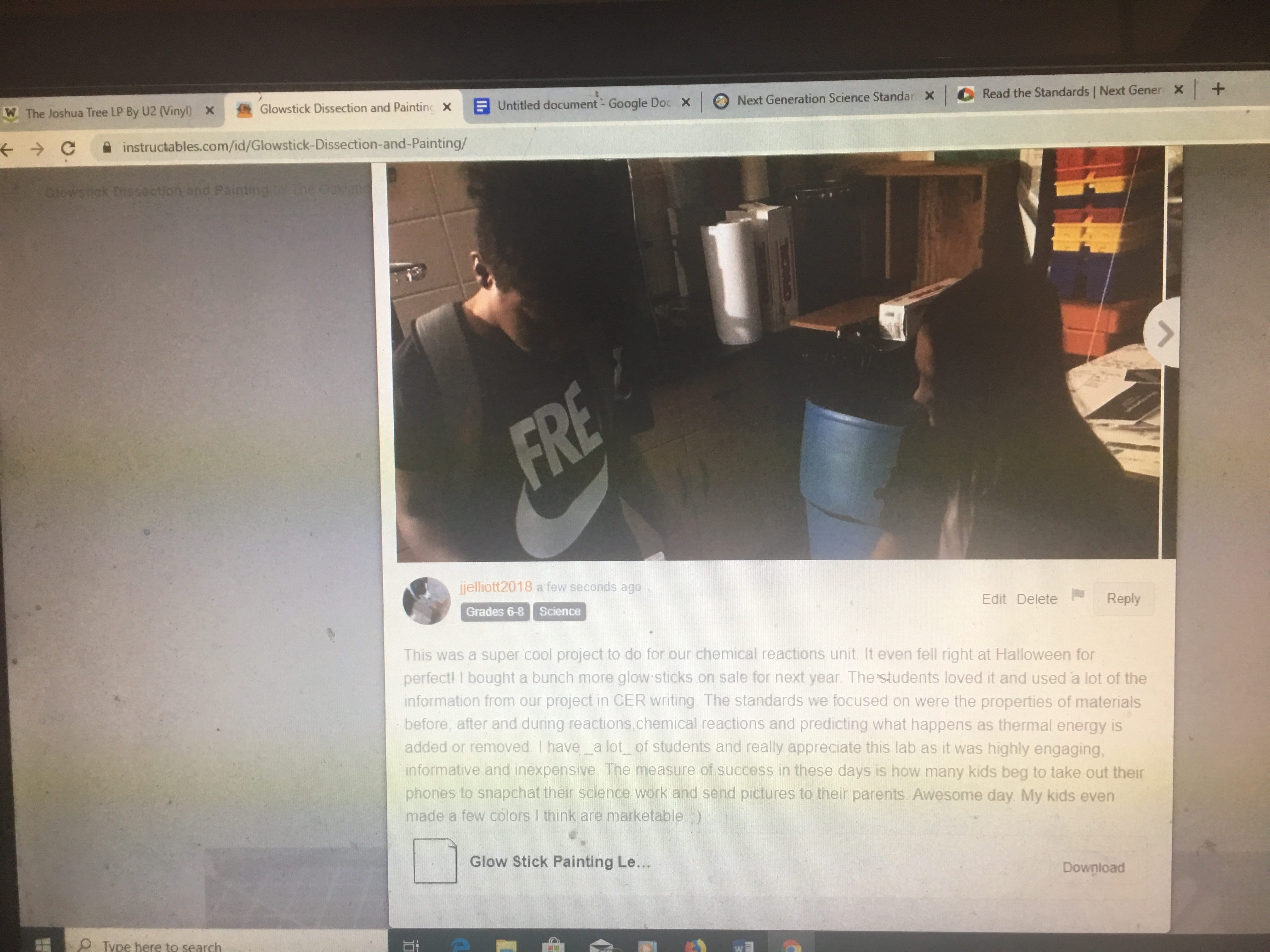 Glowstick Dissection and Painting