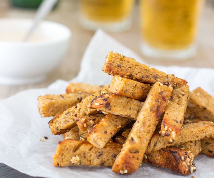 Dry-Fried Garlic Sourdough Soldiers