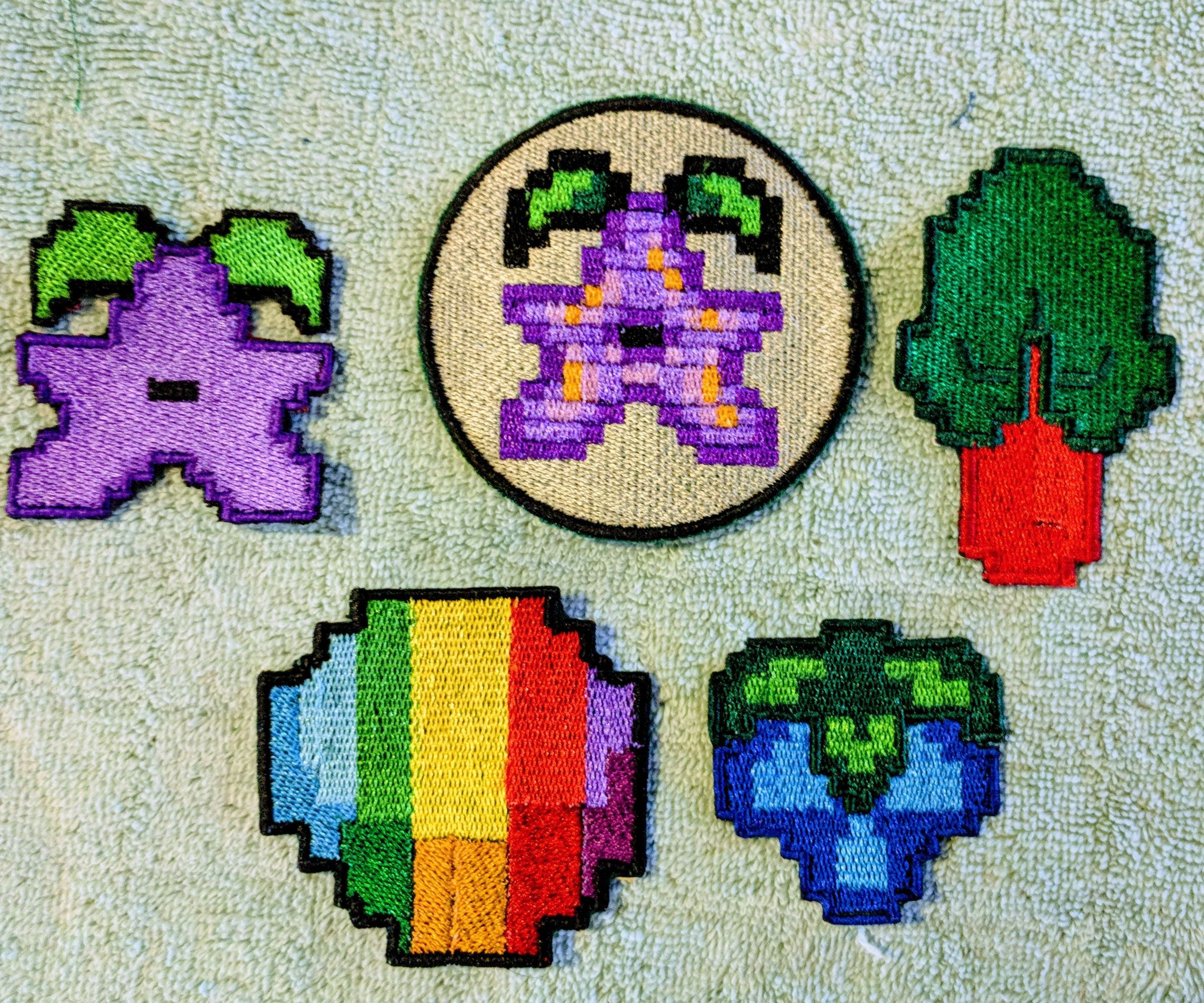 Iron on Pixelated Patches