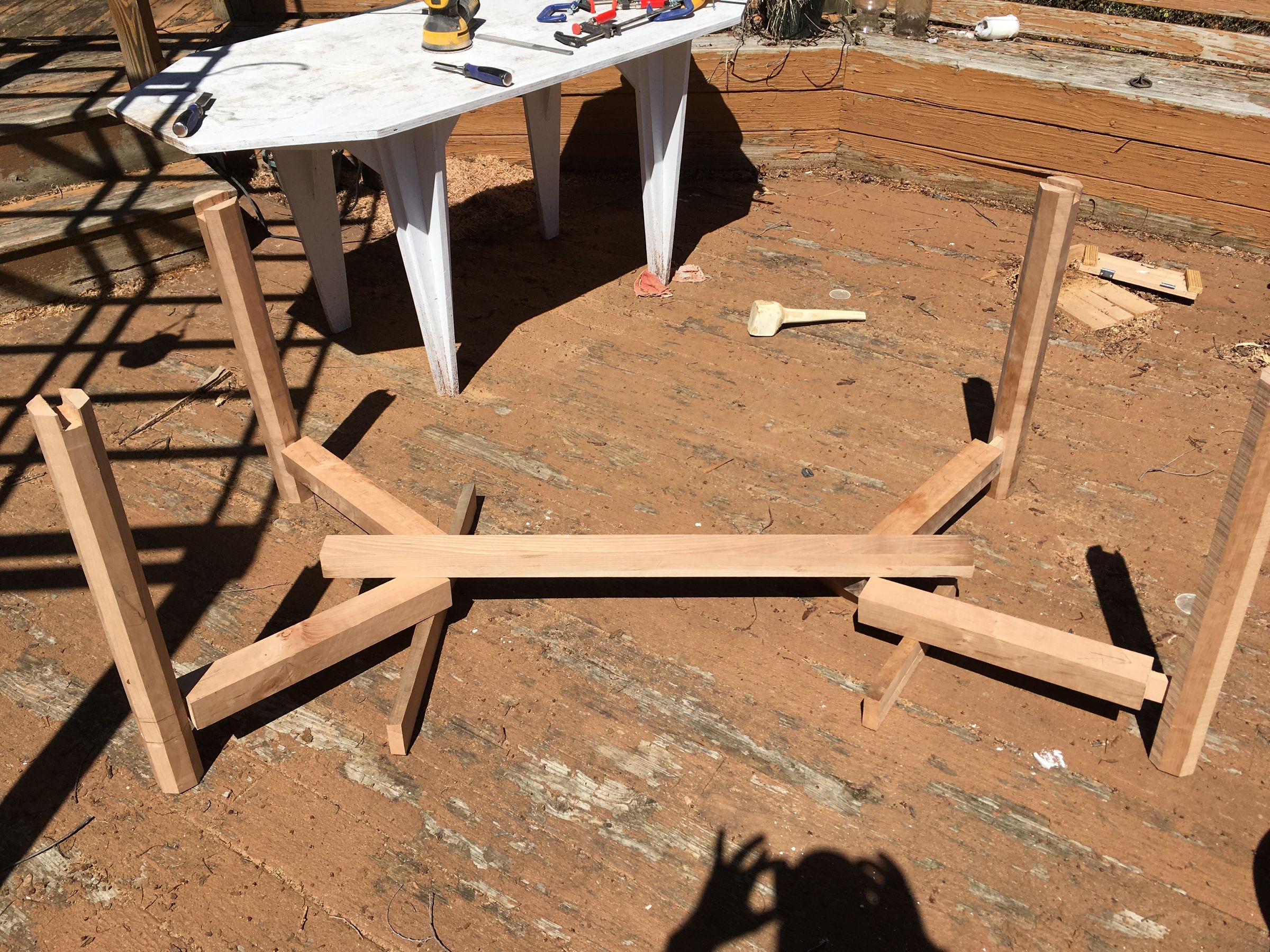 Live Edge Black Walnut and Cherry Hayrake Dining Room Table : 11 Steps ...