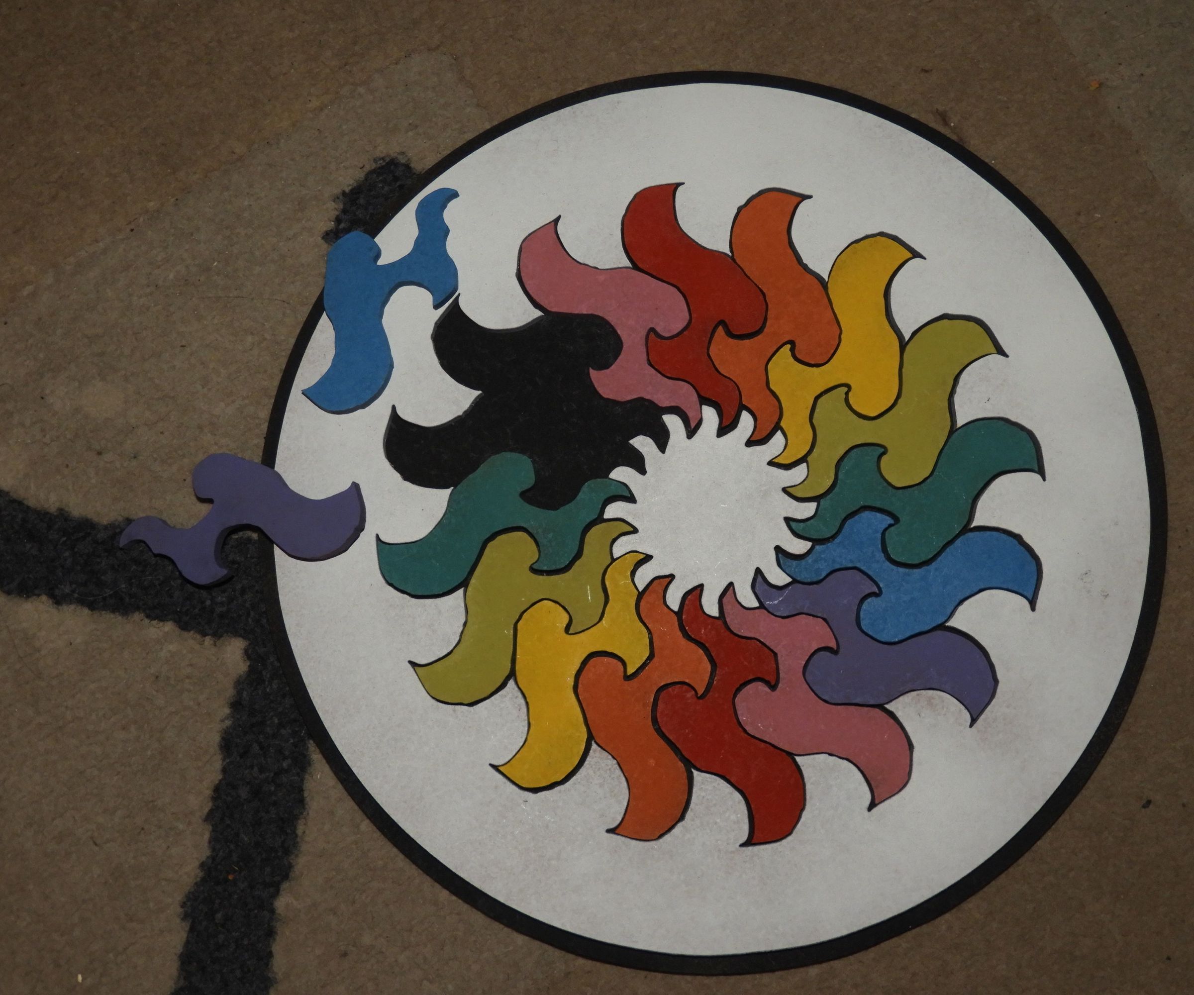 Rainbow Mandala Puzzle