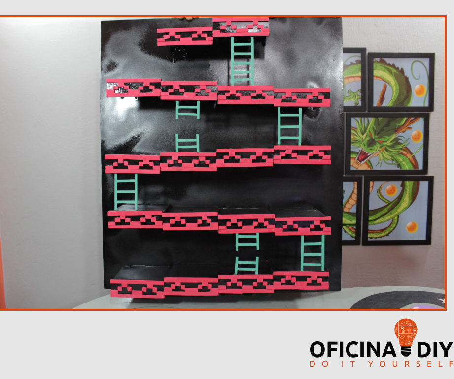 Shelf Actions  Figures of Donkey Kong and Mario Bros