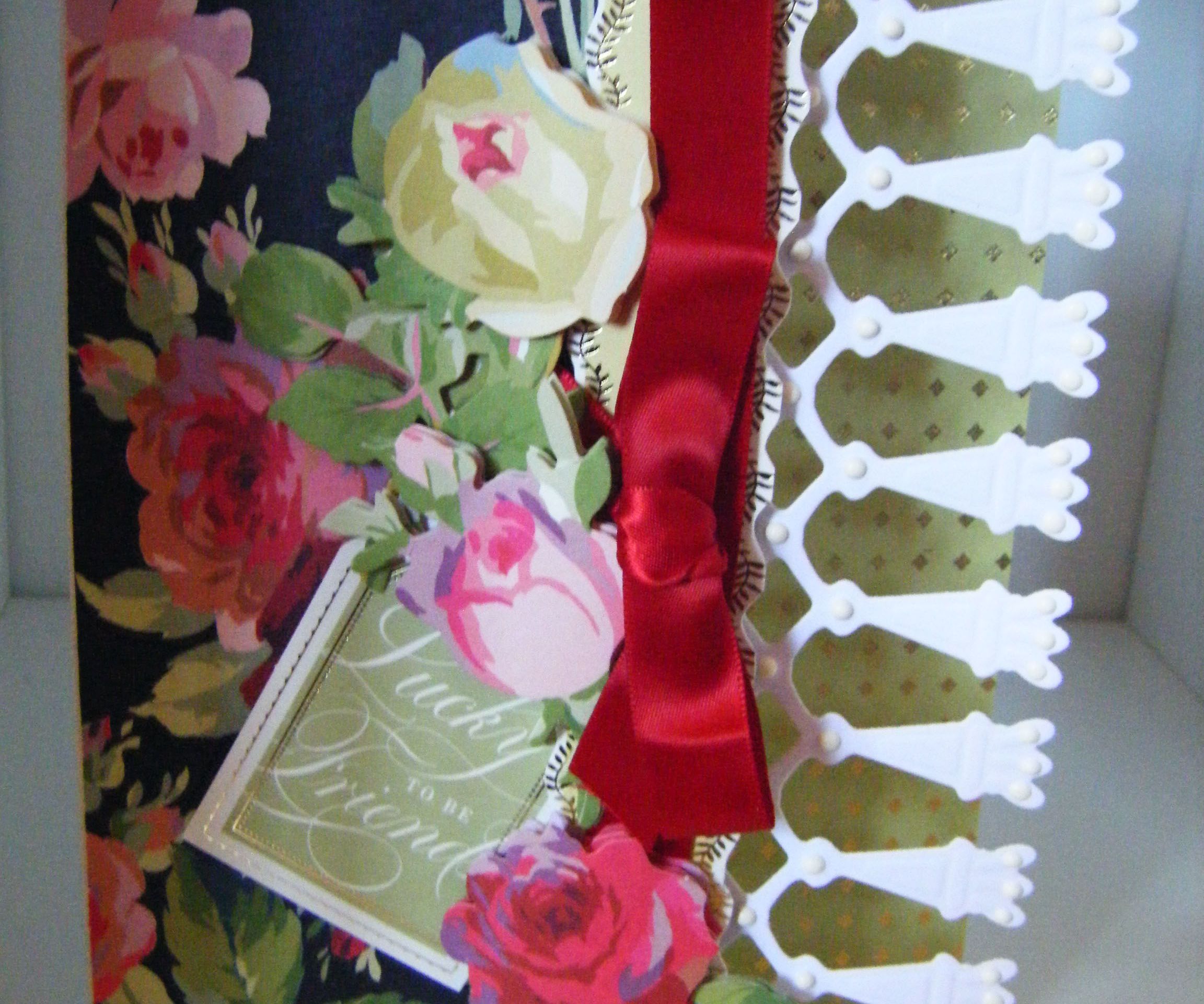 How to Make a Rose & Trimmings Edge Card 