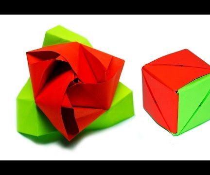 How to Make a Paper Magic Rose Cube / DIY Beauty and Easy