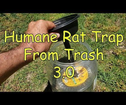 Humane Live Rat Trap From Trash
