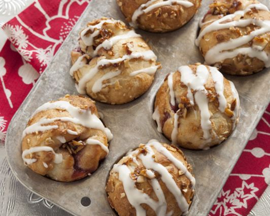 Raspberry Filled Rolls