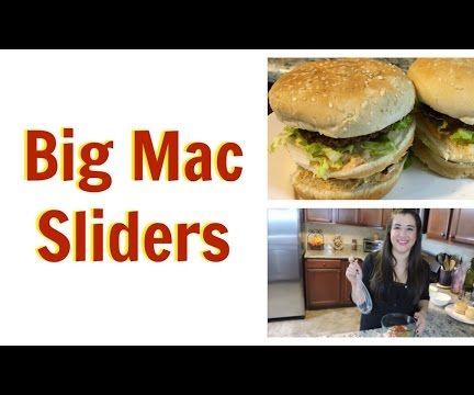 Homemade Big Mac Sliders Including Special Sauce