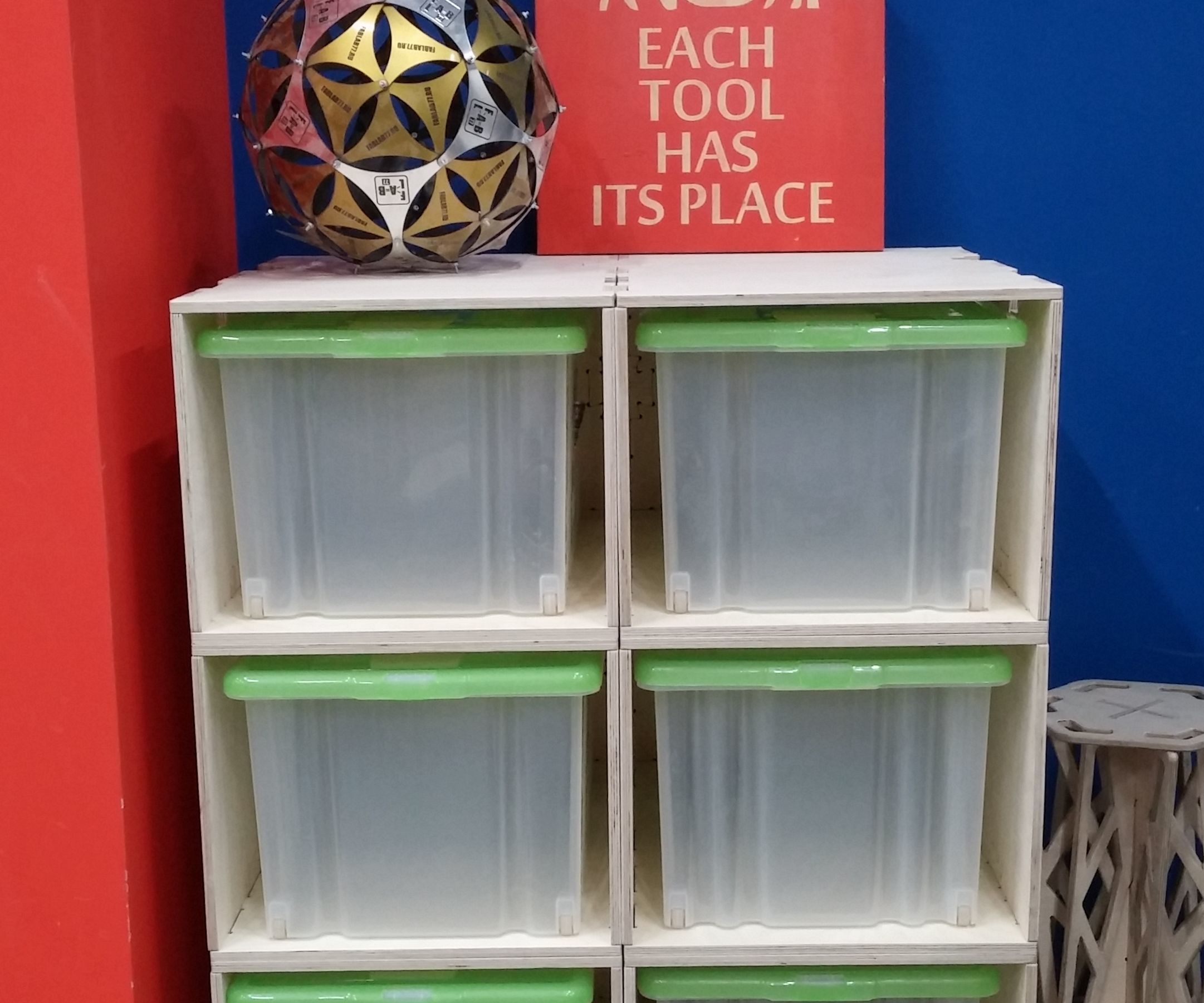 Modular Shelving Plywood Boxes