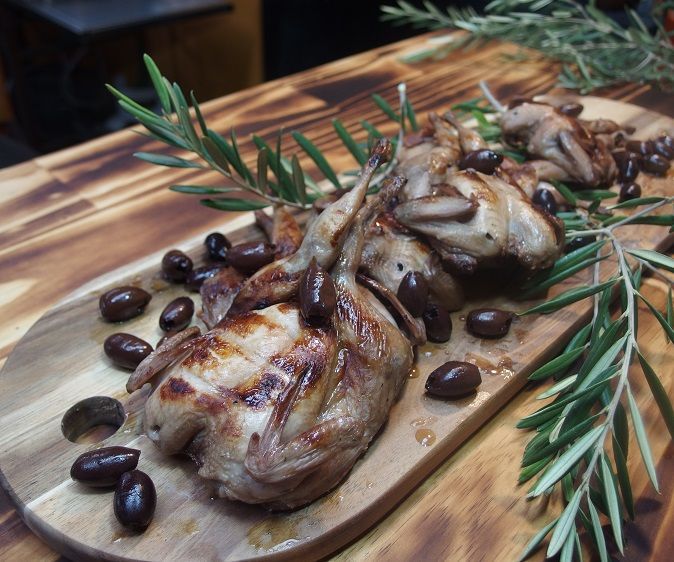 Olive Brined Quail