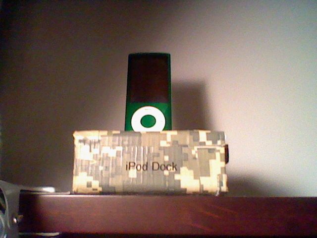 My homemade iPod nano (5g) dock
