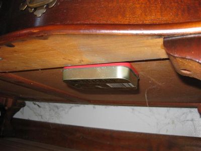 Desk Key Secret Compartment