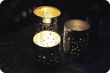 Tin Can Lanterns