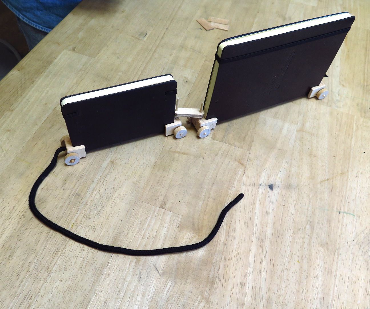 Give Your Moleskin Wheels. Turn Your Moleskins Into a Train!