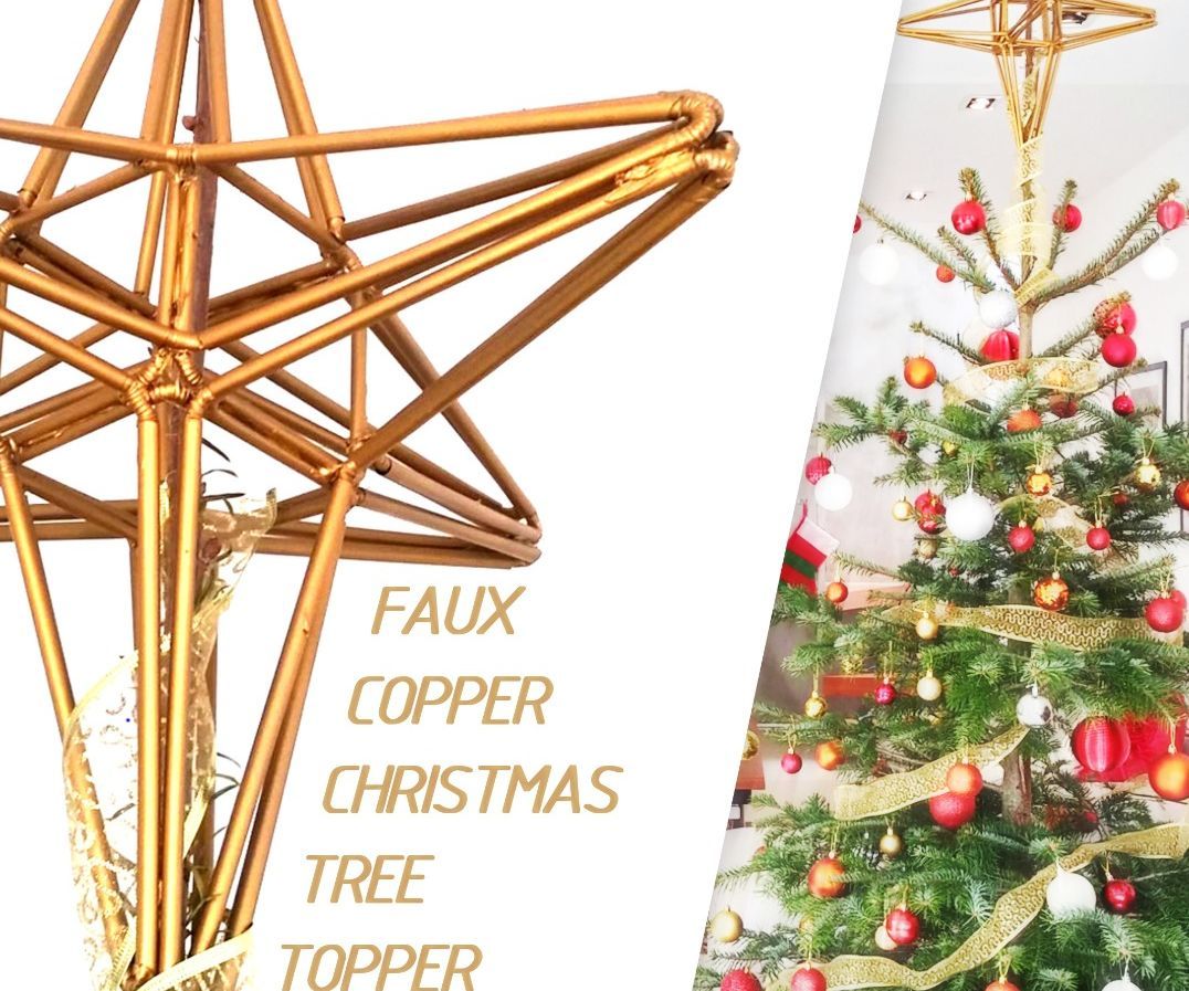 Faux Copper Christmas Tree Topper