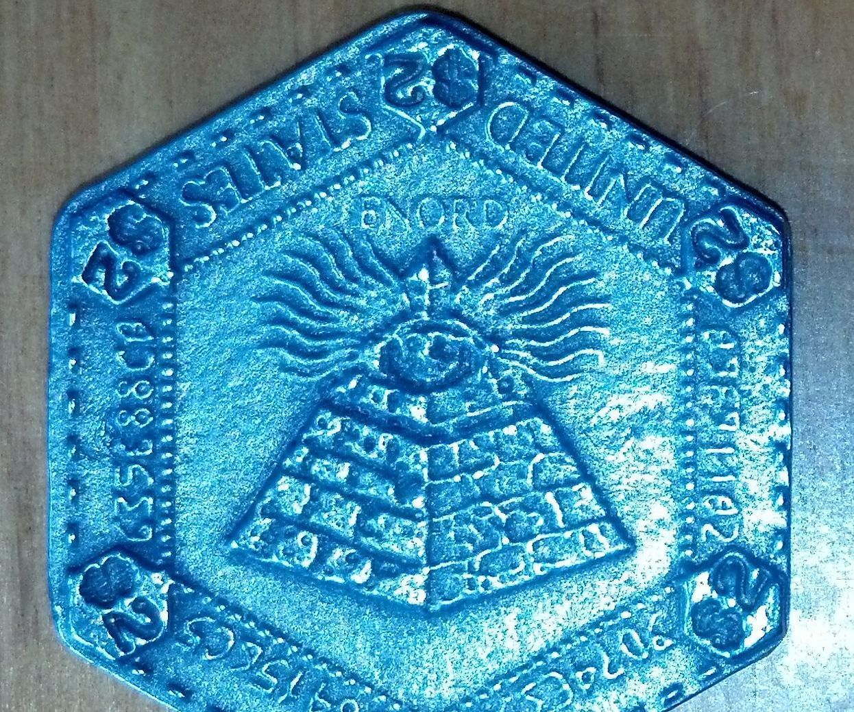 Pewter Cast Coins From Laser Cut Molds