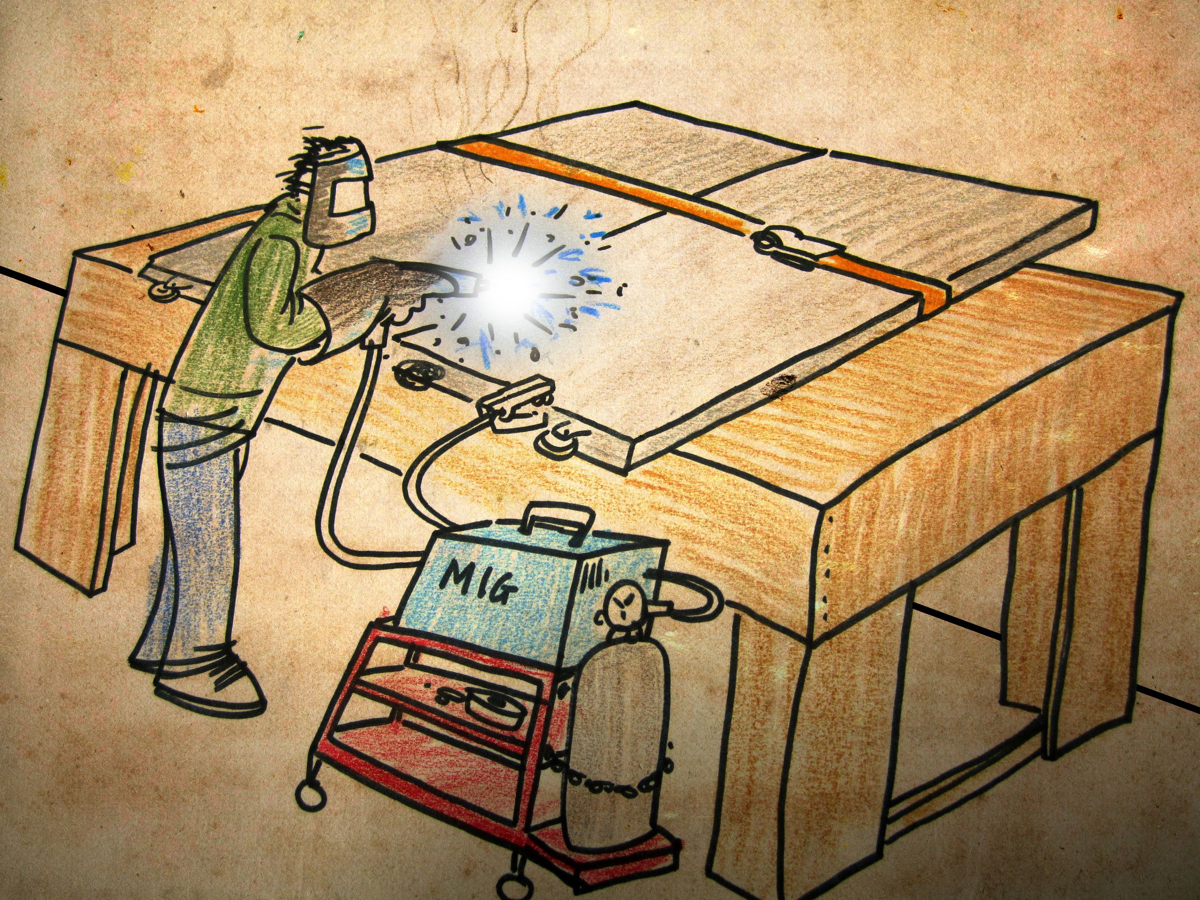 Make a Big Metal Riveted Sliding Door [for the Mad Scientist in Your Life].