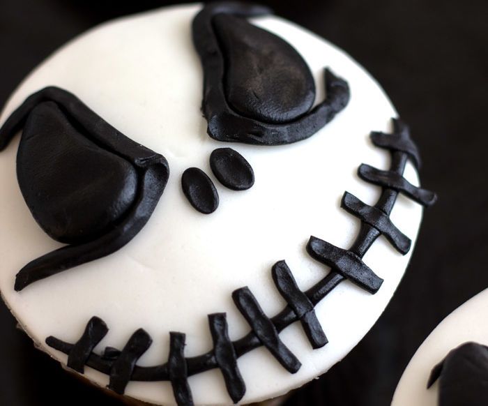 Halloween Jack Skellington Cupcake Toppers