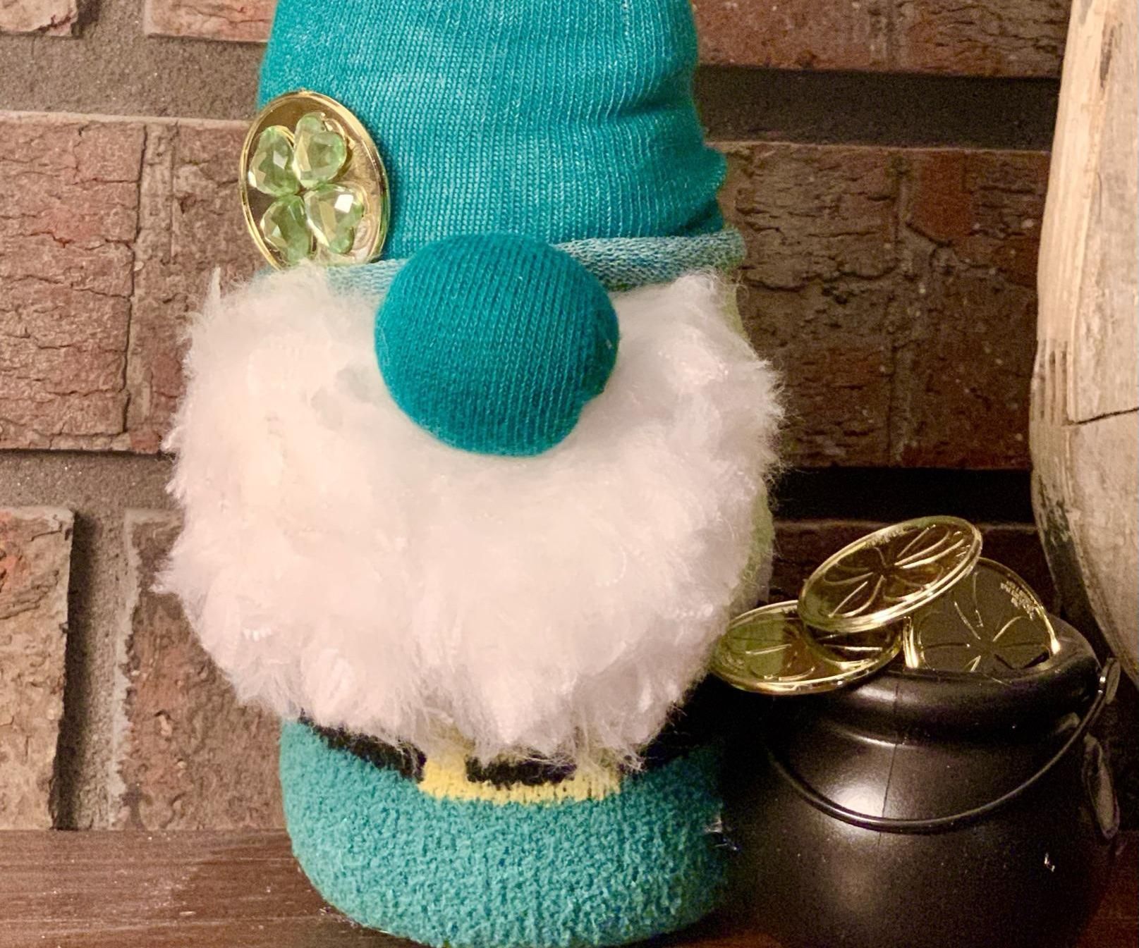 St. Patty's Day No-Sew Sock Gnome