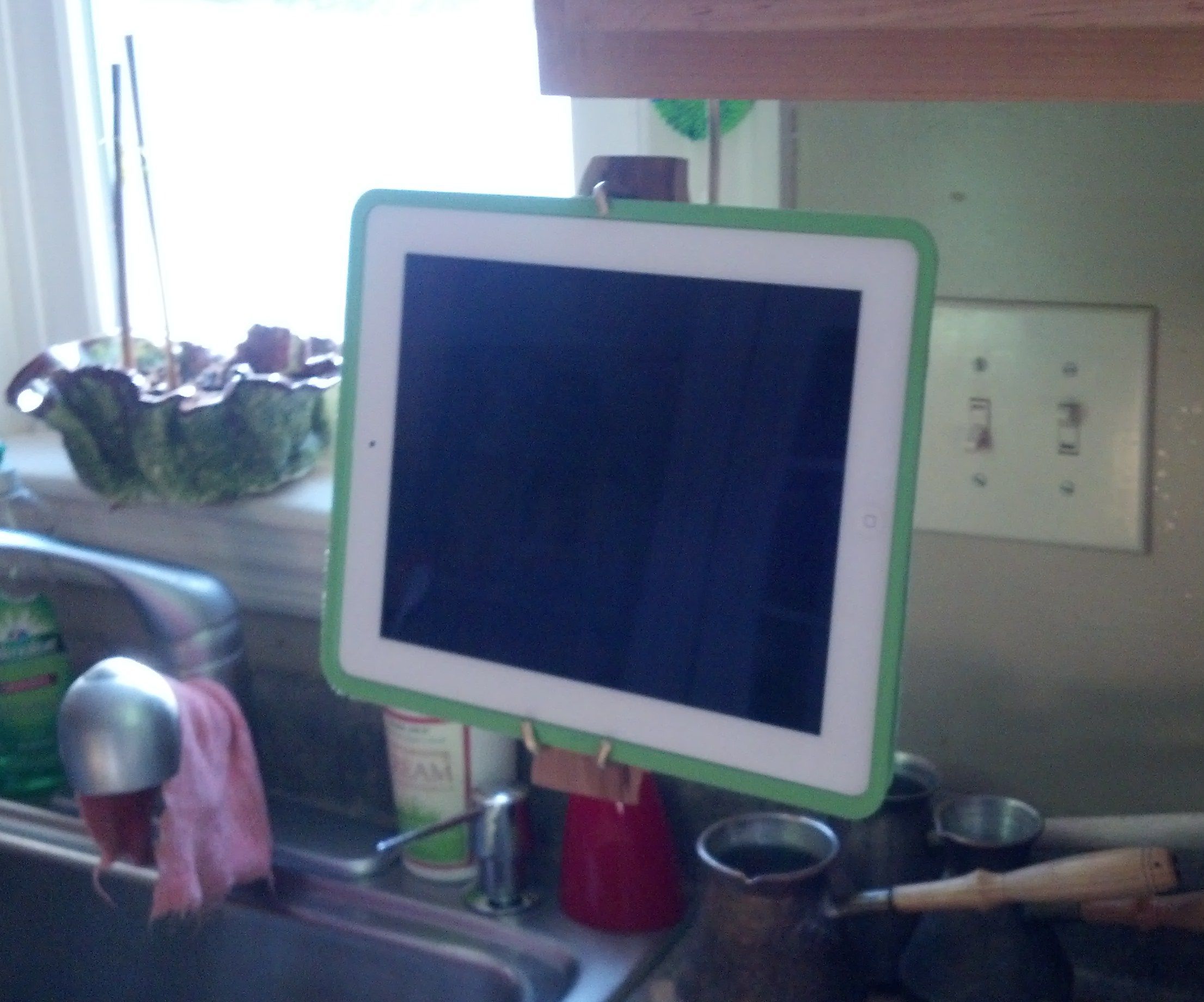 IPAD under cabinet holder