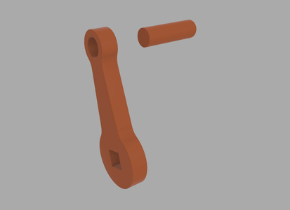 Assembling the Axle and Crank Handle