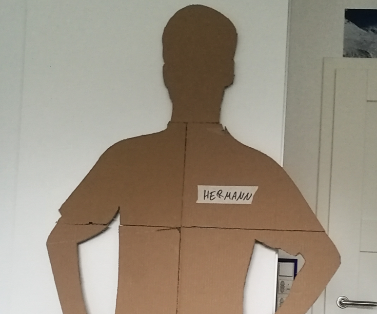 Scaring People With a Cardboard Cutout of Myself 5 Steps Instructables