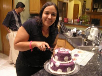 Funky Polka-dot Birthday Cake