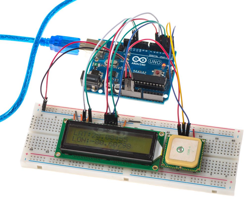 Displaying GPS Location on a LCD Screen