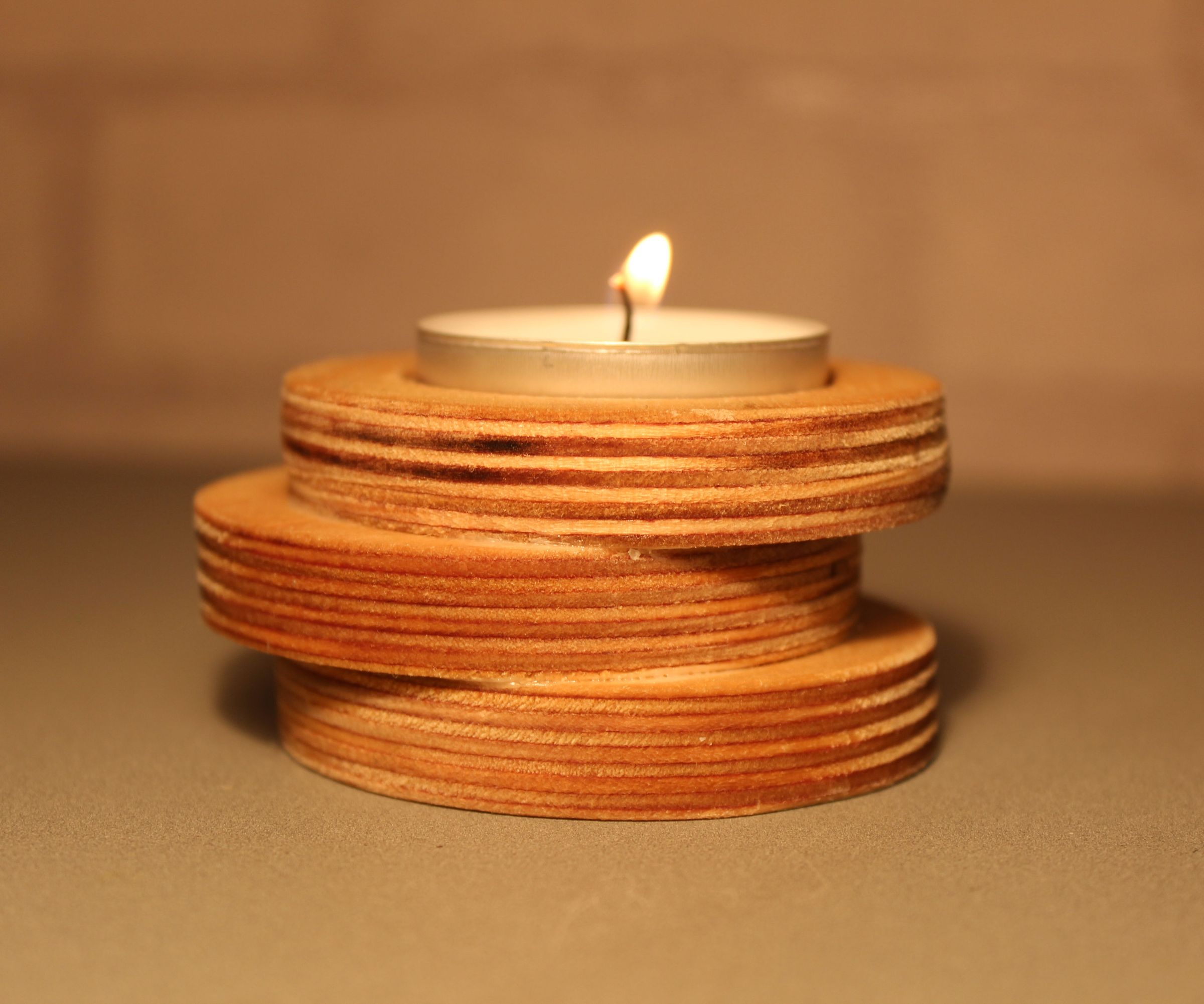 Easy to Do Wooden Candle Holder