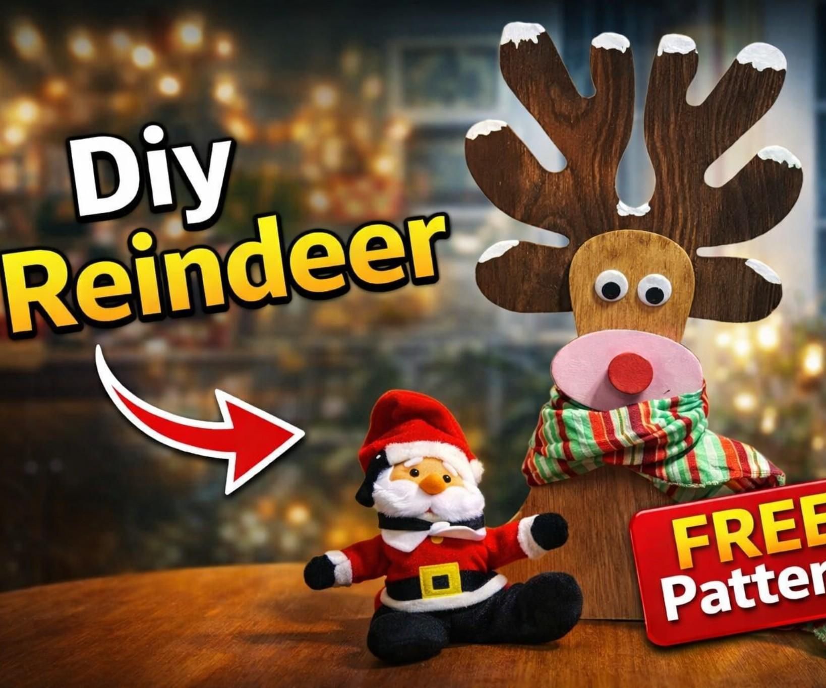 Cute Wooden Reindeer