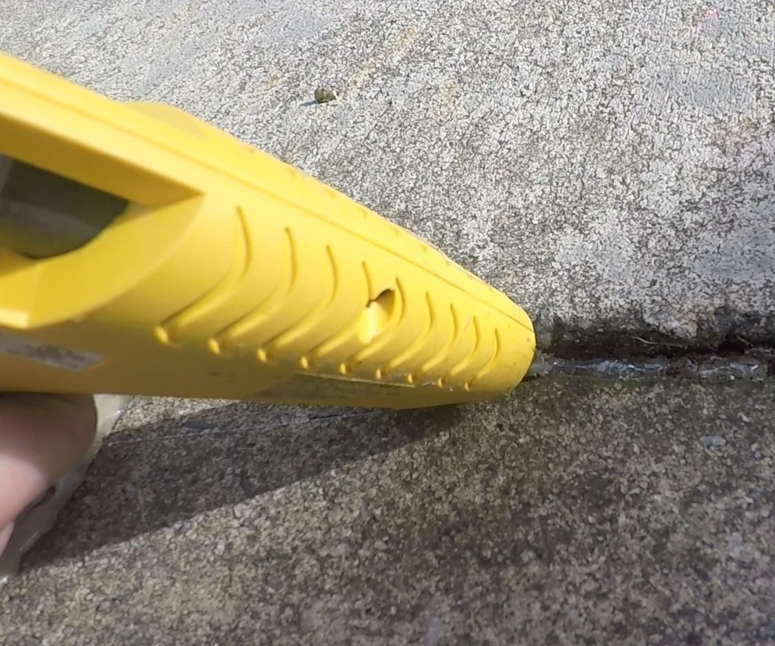 Concrete Repair With Hot Glue