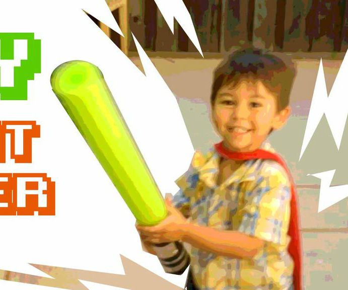 Pool Noodle Light saber!