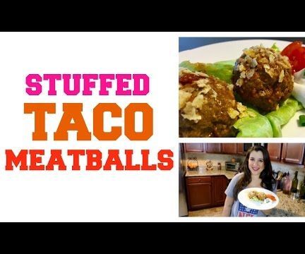 Taco Meatballs Stuffed With Cheese