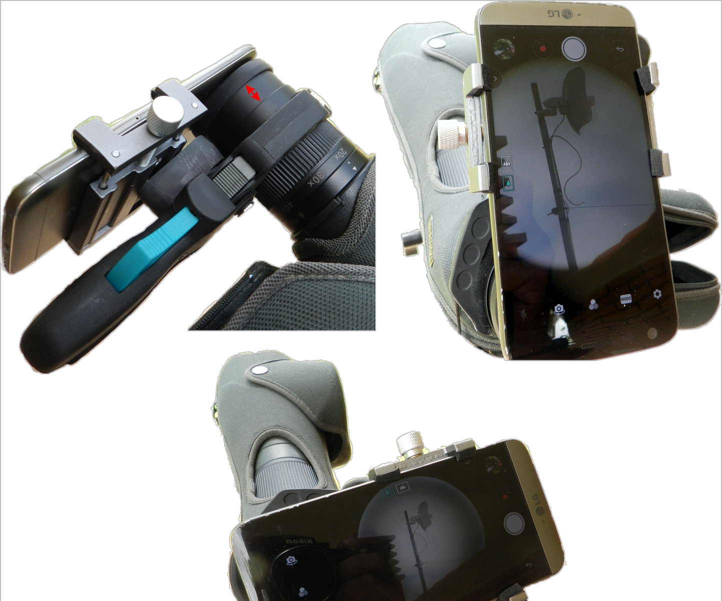 ADAPTADOR DE TELÉFONO MÓVIL a TELESCOPIO