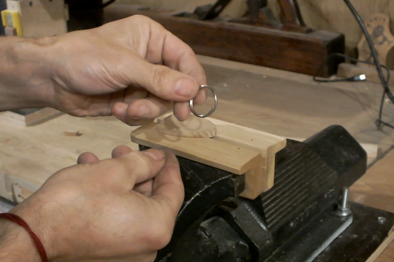 Mark the Position of the Split Ring and Drill a Hole to Mount It