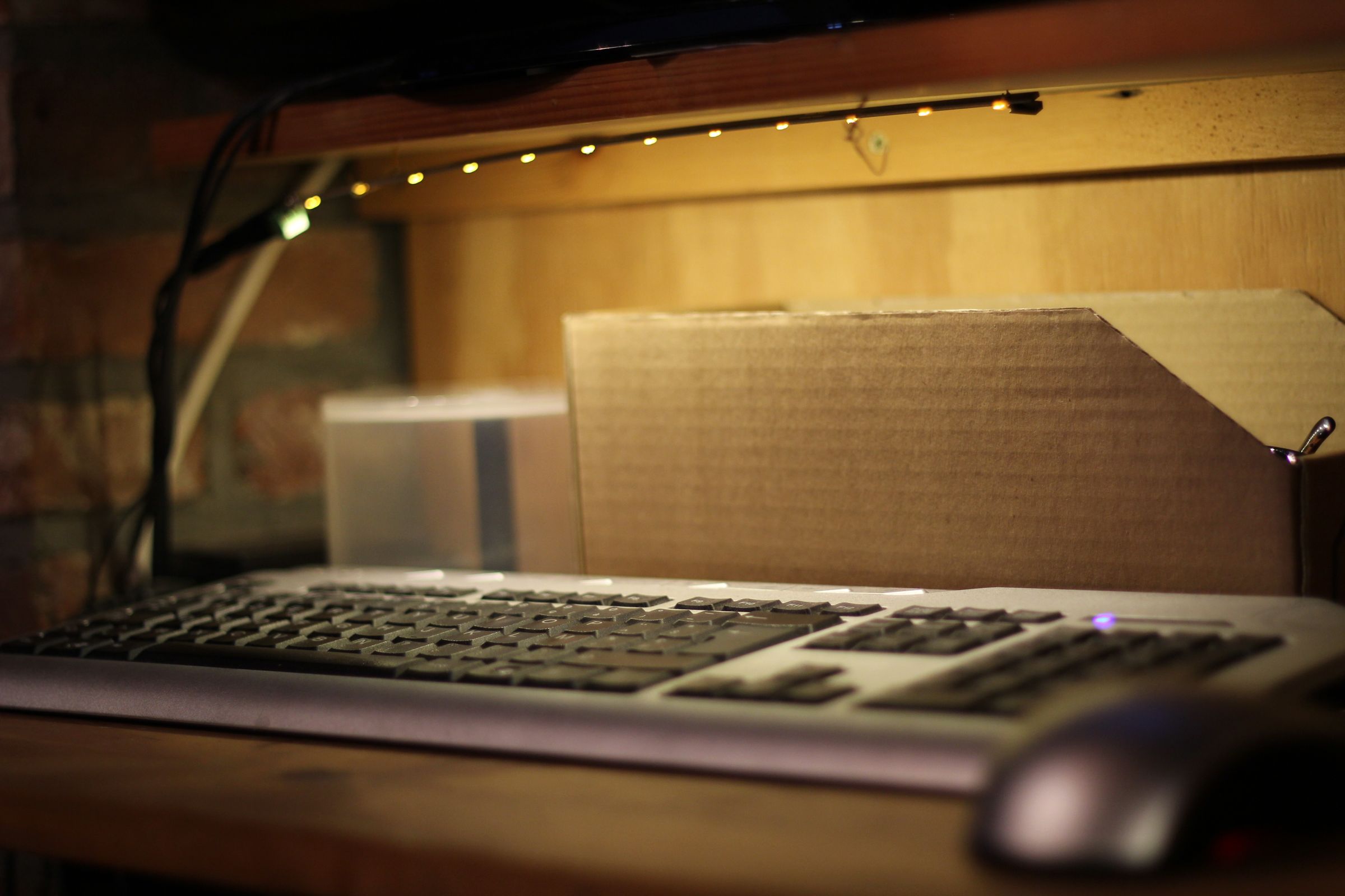 Simple Cabinet Led Light With Recycled Power Adaptor