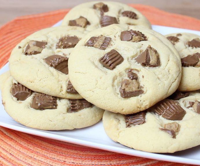 Giant Reese's Peanut Butter Cup Cookies