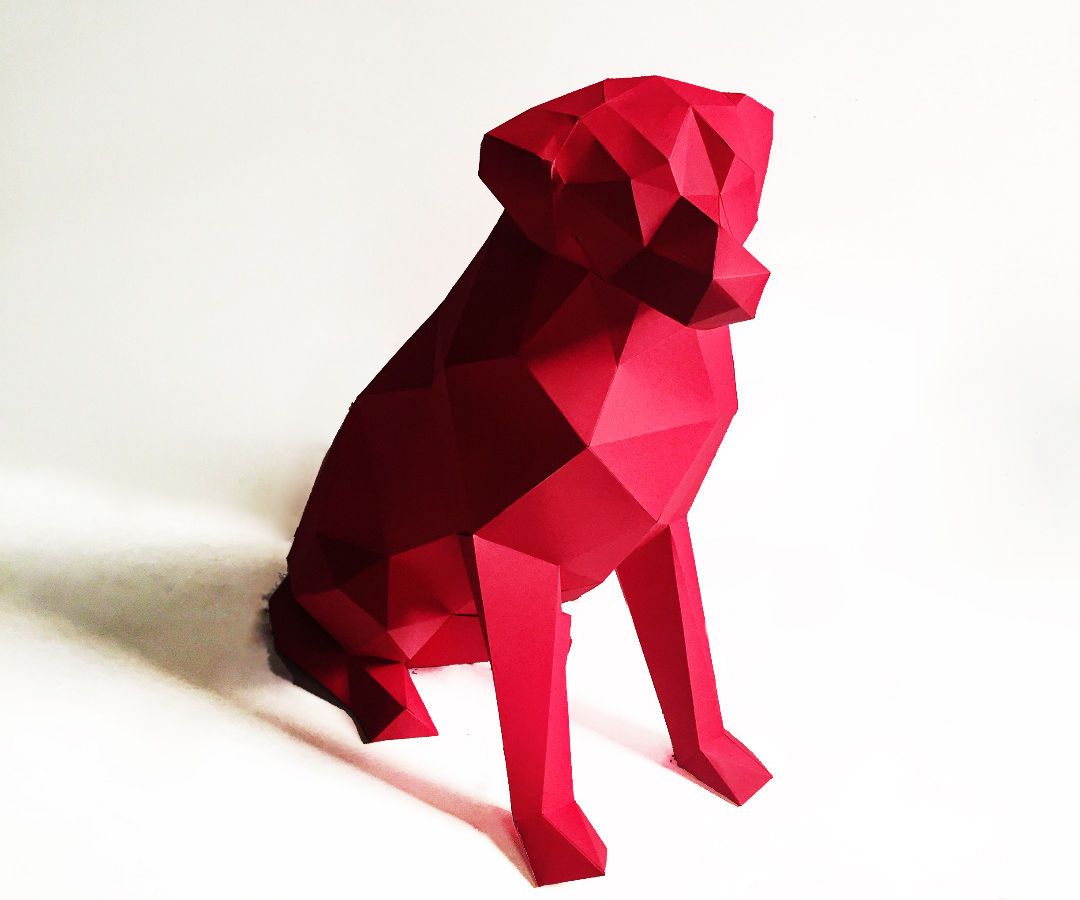 Labrador Papercraft