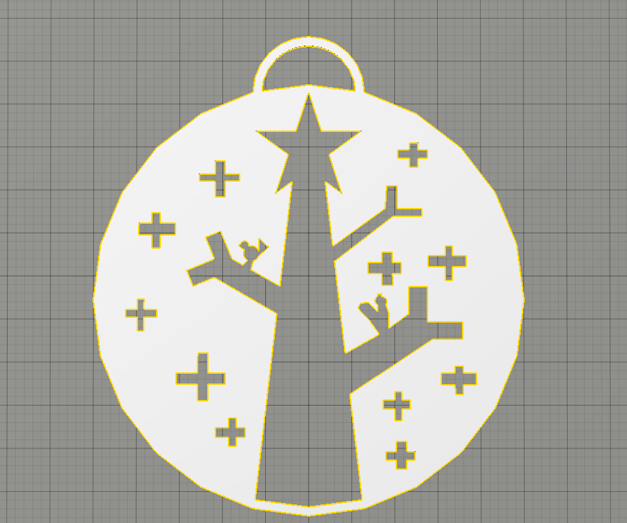 Animals in a Tree Ornament
