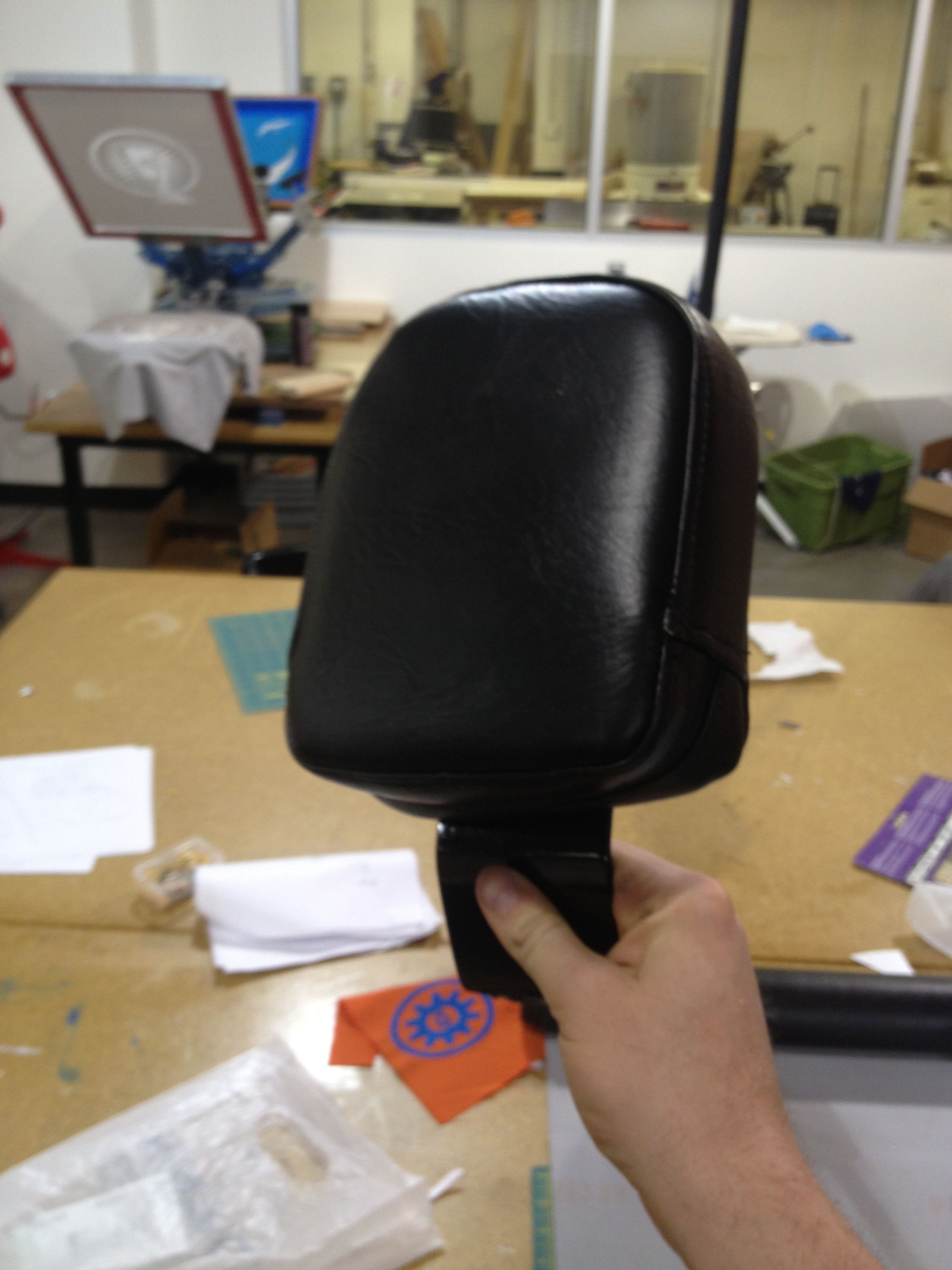 Motorcycle Back Rest - Reupholstered