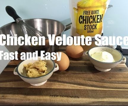Chicken and mushroom veloute recipe.